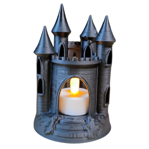 Castle Tea Light Holder (White)
