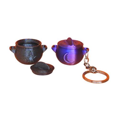 Cauldron Keychain (purple)