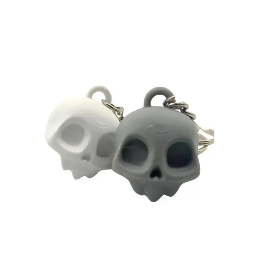 Skull Keychain (White)