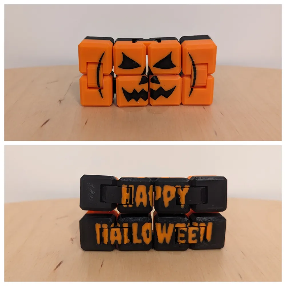 Jack-o-lantern Infinity Cube